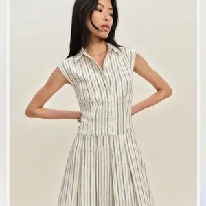 Reformation, Arella Linen Mini Dress, Size 4 | 0007 NWOT